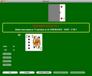 Blackjack: �}�E�X�ł��L�[�{�[�h�ł�����\�ŃV���v���ȃv���C���