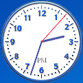 デフォルトの「ClocX」は、シンプルなデザインのアナログ時計