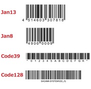 쐬\ȃo[R[hJAN^Code39^Code128ł